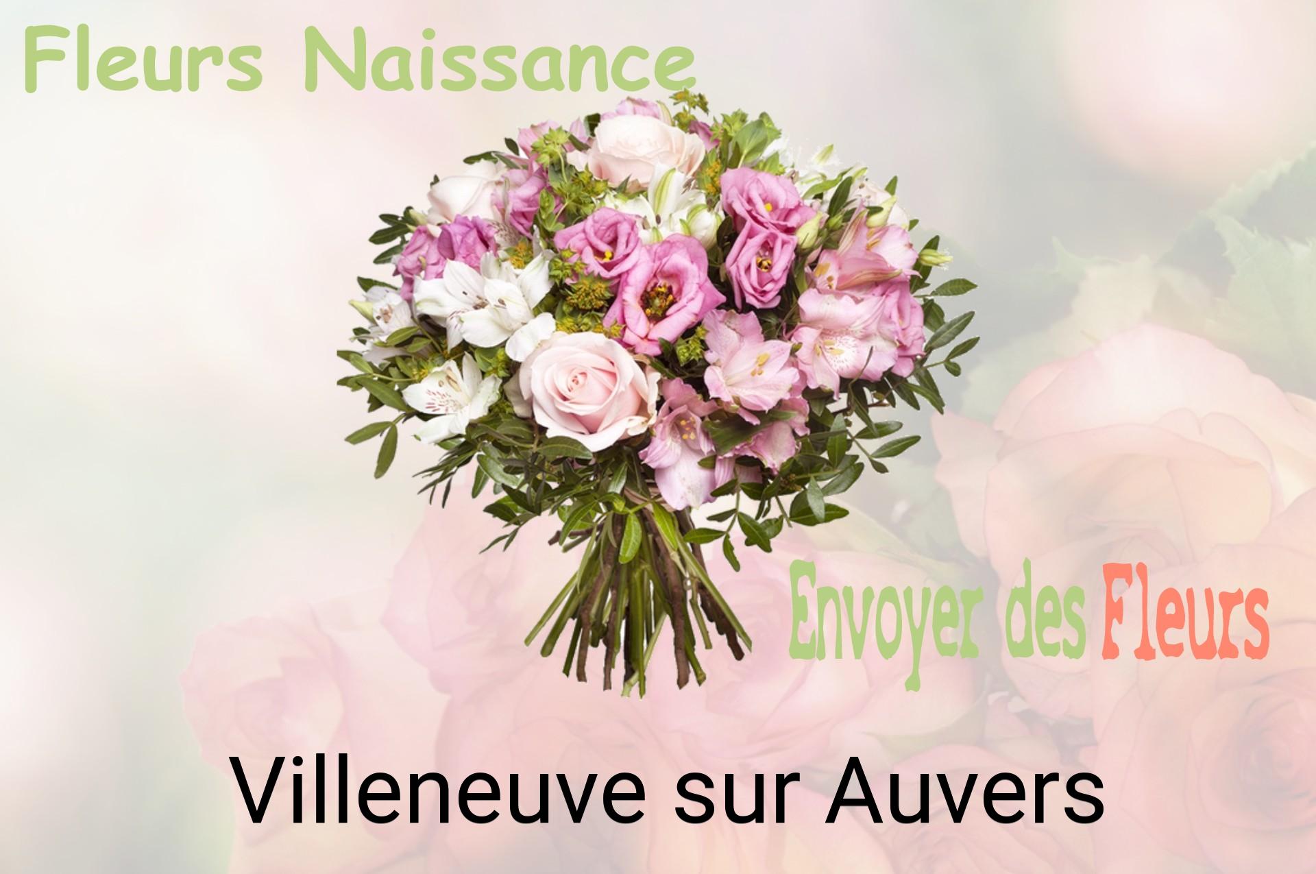 Bouquet de fleurs de naissance livré à Villeneuve-sur-Auvers